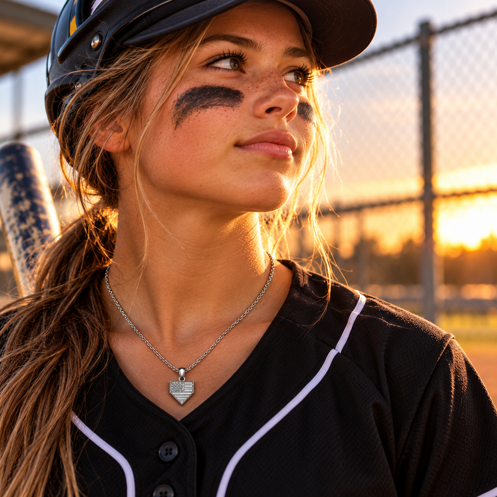 Stay Brave Baseball & Softball Necklace